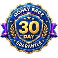 CommissionOS 30-Day 100% Money-Back Guarantee Seal